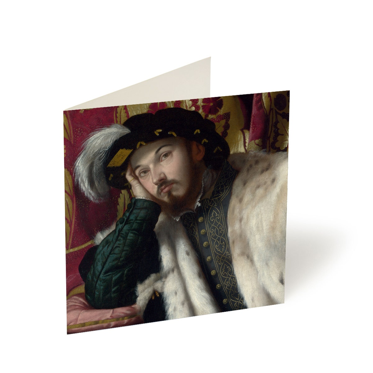 Brescia's Portrait of Count Fortunato Martinengo Greetings Card