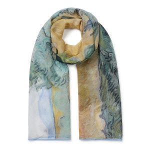 Main image of the Wheatfield Georgette Silk Scarf.
