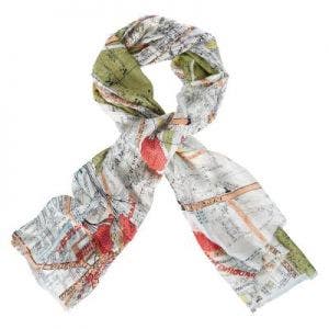 Small image of London Map Scarf