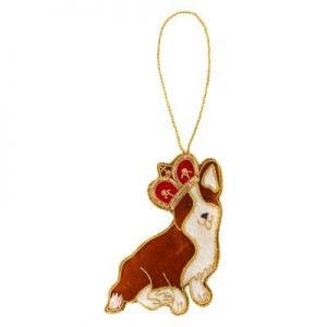 Small image of Queen's 90th Birthday Corgi Hanging Decoration