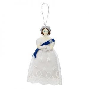 Small image of Felt Queen Victoria Christmas Tree Decoration