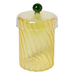 Main image of Yellow Spiral Jar.