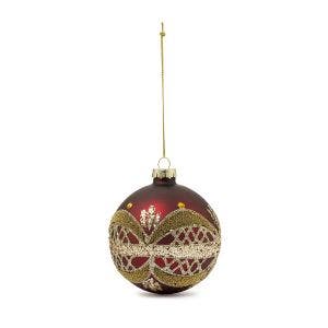 Red Beaded Bauble