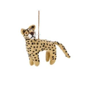 Larry the Leopard Felt Decoration