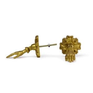 Main image of Gold Hands Pendant Drawer Knobs Set Of 2