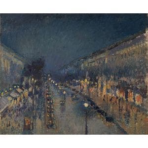 Small image of The Boulevard Montmartre at Night Print
