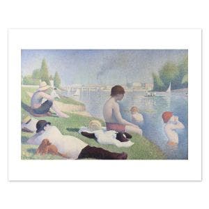 Seurat's Bathers at Asnières Mini Print