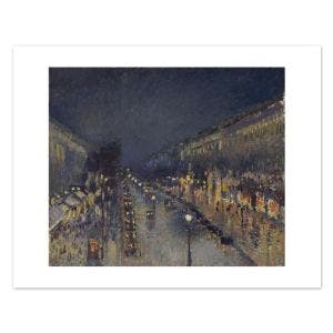 Main image of The Boulevard Montmartre at Night Mini Print