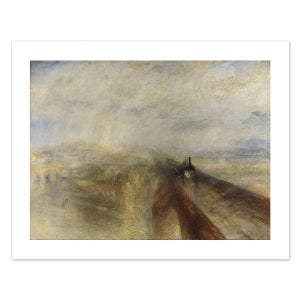 A white bordered mini print showing the Turner painting.