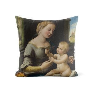 Main image of the The Madonna of the Pinks Cushion.