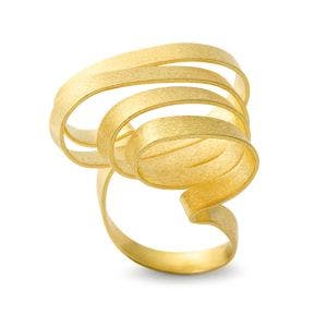 Main image of the Ribbon Wrap Gold Ring.