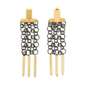 Main image of the Chain-link Drop Earrings.