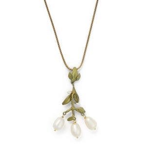 Main image of the Victorian Vine Chandelier Pearl Necklace