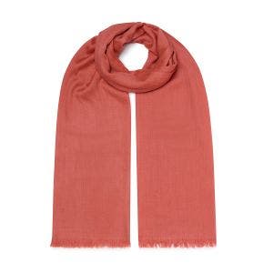 Main image of the Coral Pink Merino Scarf.