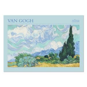 Van Gogh A Wheatfield, with Cypresses Posters A2