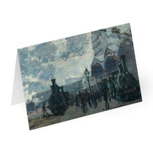 Monet The Gare St-Lazare Greetings Card