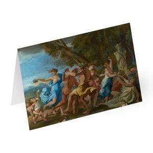 Main image of Poussin A Bacchanalian Revel before a Term Greetings Card