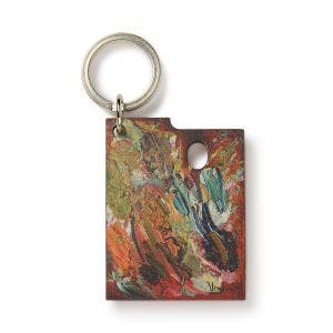 Van Gogh's Palette Wooden Keyring