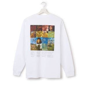 Back of the long sleeve t-shirt showing paintings.
