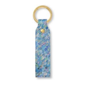 Van Rysselberghe Coastal Scene Recycled Leather Loop Keyring