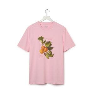 Van Brussel Pink Fruit and Flowers T-Shirt 