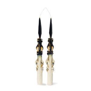 Sienese Tapered Candles – Set of Two Navy