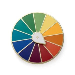 Colour Wheel Pin Badge