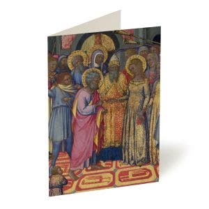 Main image of the Buonaccorso's The Marriage of the Virgin Greetings Card.