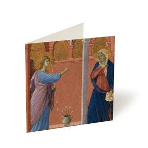 Main image of the Duccio's The Annunciation Greetings Card. 