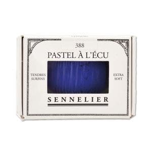 The blue pastel in it's packaging box with key details such as it being 'extra soft'.