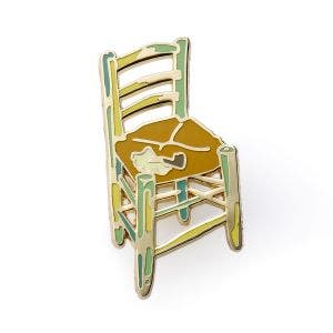Van Gogh's Chair Pin Badge