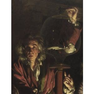 Joseph Wright 'of Derby', An Experiment on a Bird in the Air Pump detail Print