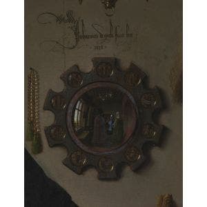 Portrait of Giovanni(?) Arnolfini and his Wife Detail Print