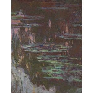 Claude Monet, Water-Lilies, Setting Sun detail Print