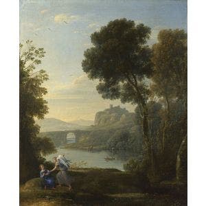 Landscape with Hagar and the Angel Print