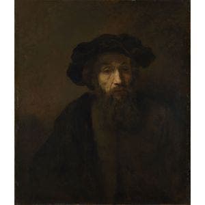 A Bearded Man in a Cap Print