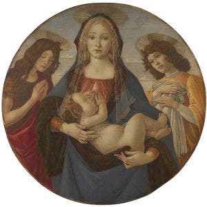 The Virgin and Child with Saint John and an Angel Print