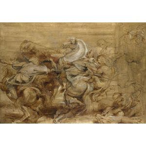 A Lion Hunt Print