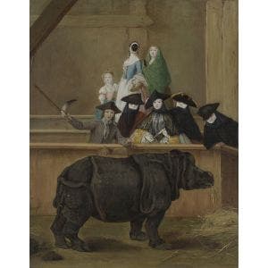 Exhibition of a Rhinoceros at Venice Print
