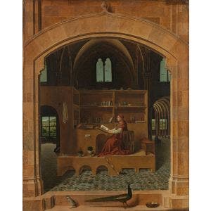 Saint Jerome in his Study Print