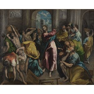 Christ driving the Traders from the Temple Print