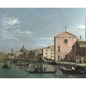 Venice: The Grand Canal facing Santa Croce Print