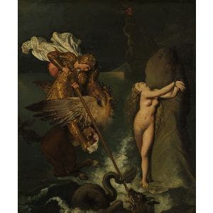 Angelica saved by Ruggiero Print