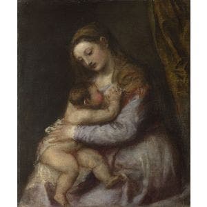 The Virgin suckling the Infant Christ Print