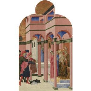 Saint Francis renounces his Earthly Father Print