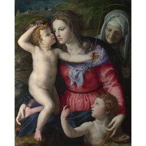 The Madonna and Child with Saint John the Baptist and Saint Elizabeth Print