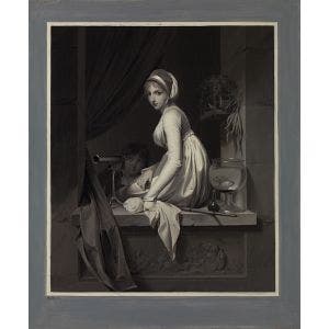 A Girl at a Window Print