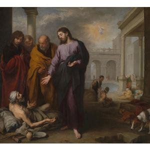 Christ healing the Paralytic at the Pool of Bethesda Print