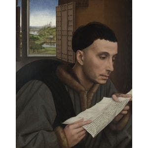 A Man Reading (Saint Ivo?) Print
