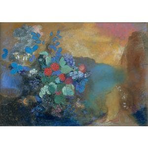 Ophelia among the Flowers Print